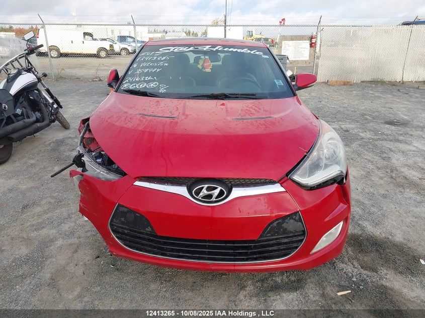2016 Hyundai Veloster Turbo VIN: KMHTC6AE4GU258974 Lot: 12413265