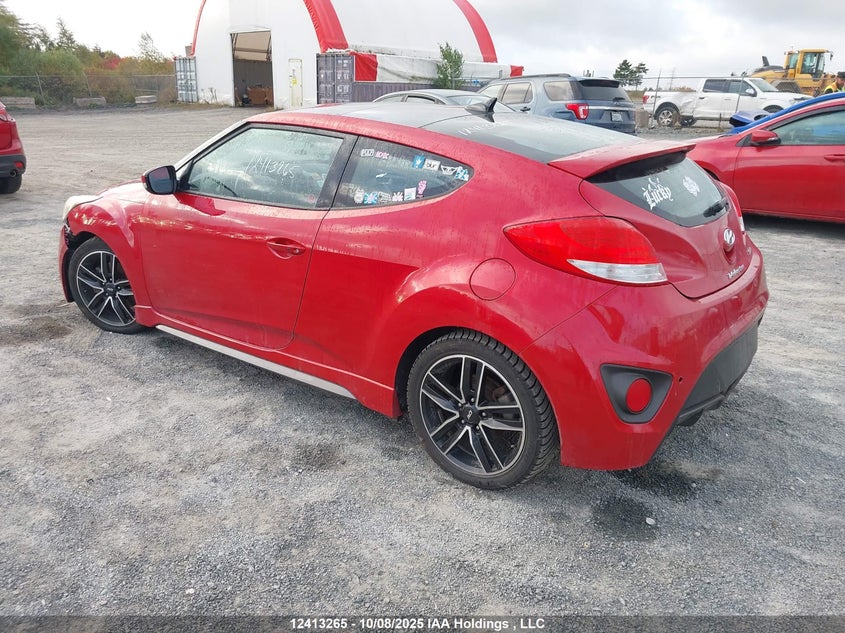 Vin: kmhtc6ae4gu258974, lot: 2793005, hyundai veloster turbo 20163