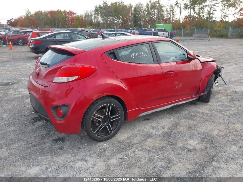 Vin: kmhtc6ae4gu258974, lot: 2793005, hyundai veloster turbo 20164