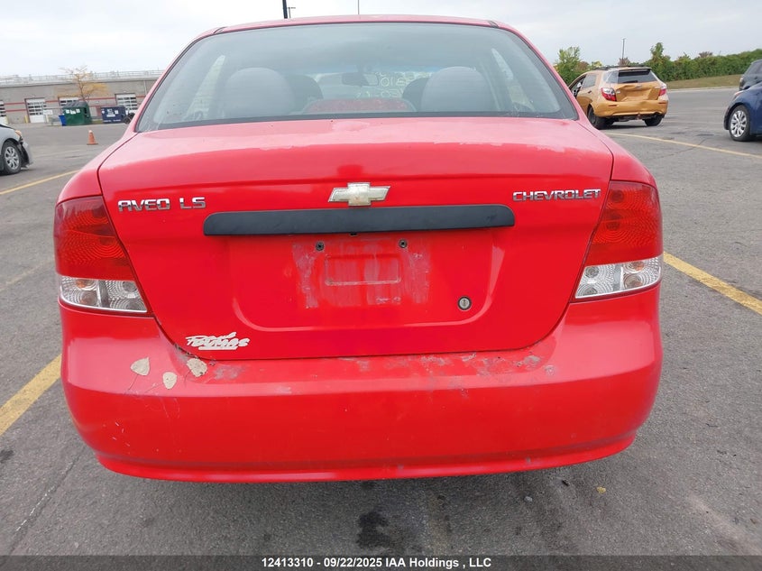 2006 Chevrolet Aveo Ls VIN: KL1TD59656B613984 Lot: 12413310