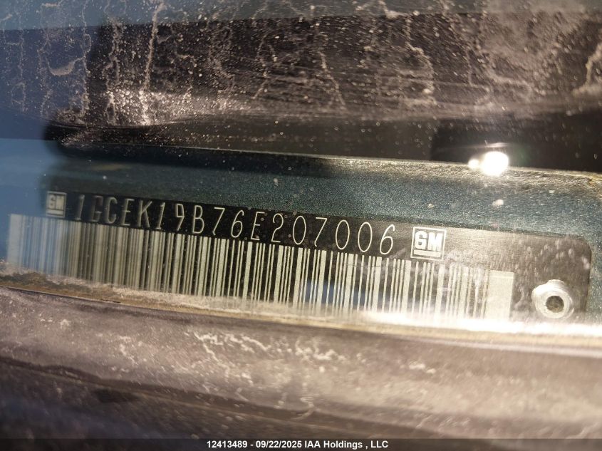 2006 Chevrolet Silverado 1500 Ls/Lt VIN: 1GCEK19B76E207006 Lot: 12413489