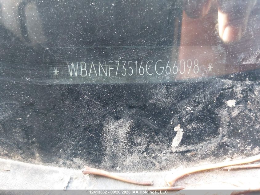 2006 BMW 530Xi VIN: WBANF73516CG66098 Lot: 12413532