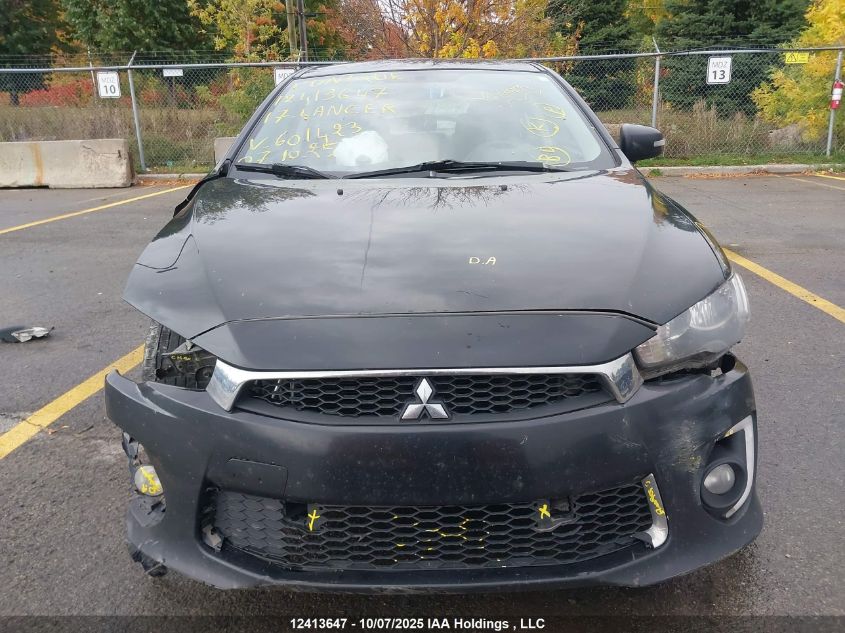 2017 Mitsubishi Lancer Es/Gts/Se Anniversary Edition/Se Black Edition/Se Ltd VIN: JA32V2FW1HU601423 Lot: 12413647