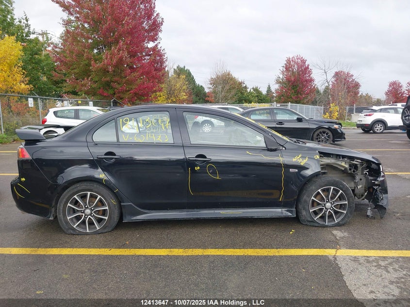 2017 Mitsubishi Lancer Es/Gts/Se Anniversary Edition/Se Black Edition/Se Ltd VIN: JA32V2FW1HU601423 Lot: 12413647