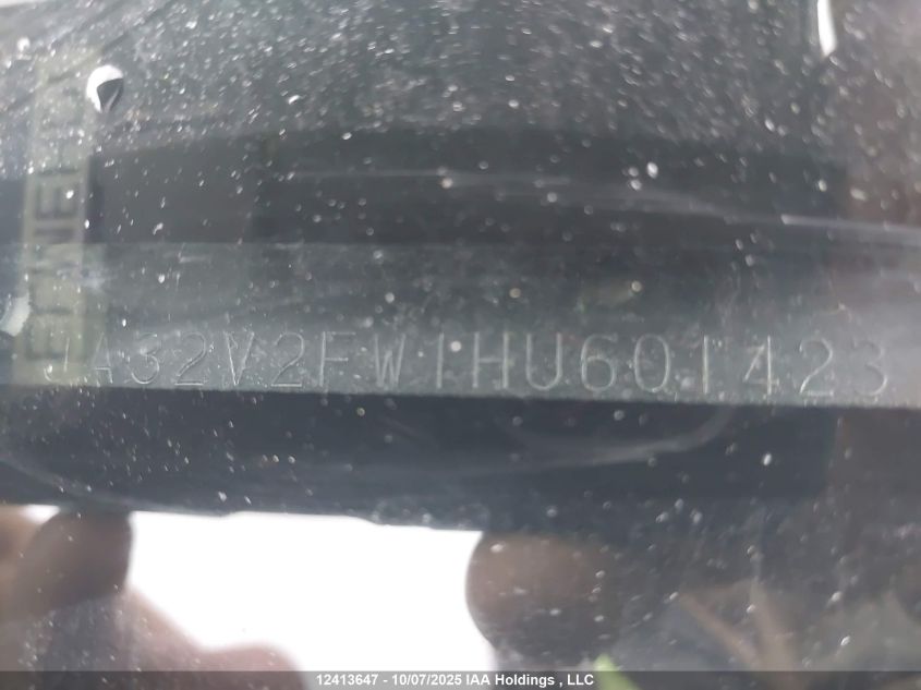 2017 Mitsubishi Lancer Es/Gts/Se Anniversary Edition/Se Black Edition/Se Ltd VIN: JA32V2FW1HU601423 Lot: 12413647