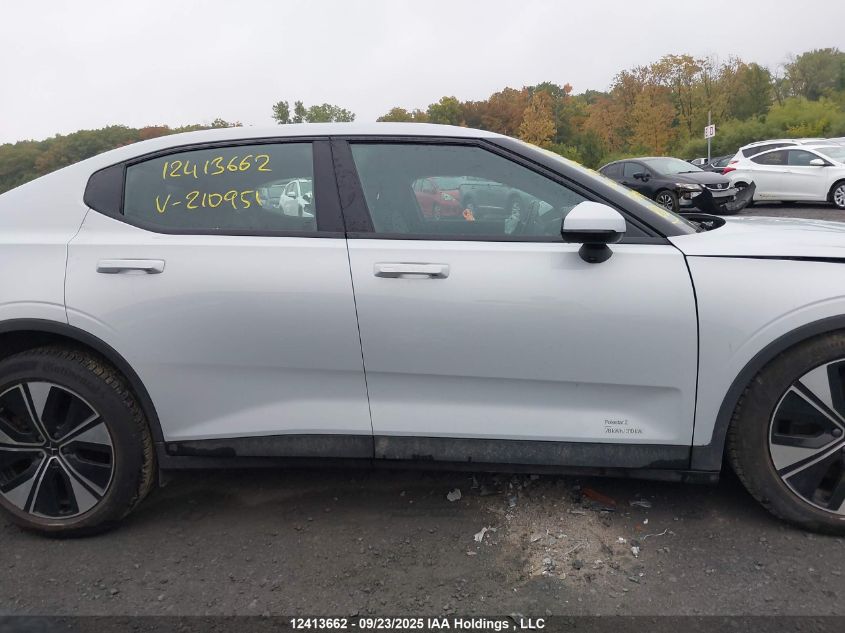 2024 Polestar 2 Long Range Dual Motor/Long Range Dual Motor Plus VIN: YSMFD3KA8RL210951 Lot: 12413662