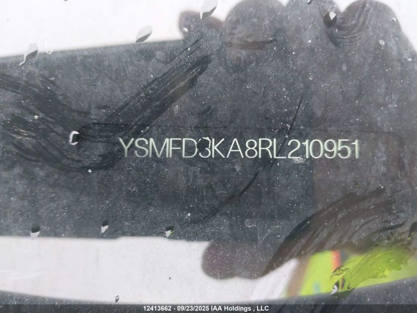 2024 Polestar 2 Long Range Dual Motor/Long Range Dual Motor Plus VIN: YSMFD3KA8RL210951 Lot: 12413662