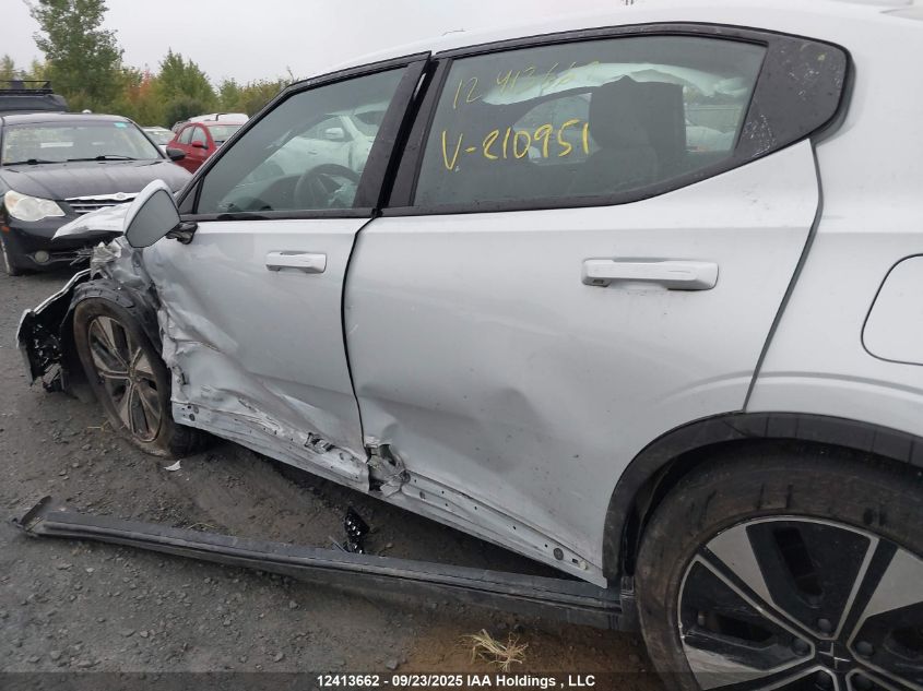 2024 Polestar 2 Long Range Dual Motor/Long Range Dual Motor Plus VIN: YSMFD3KA8RL210951 Lot: 12413662