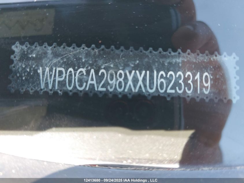 1999 Porsche Boxster VIN: WP0CA298XXU623319 Lot: 12413680