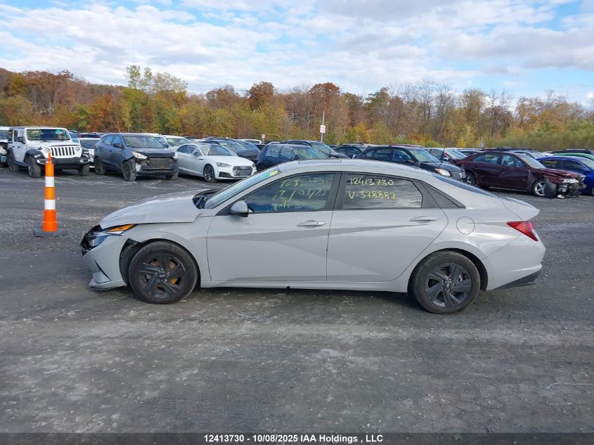 2023 Hyundai Elantra Preferred Ivt With Tech Package VIN: KMHLM4AG2PU378887 Lot: 12413730