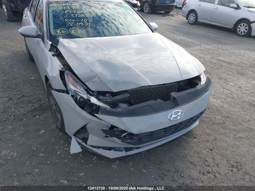2023 Hyundai Elantra Preferred Ivt With Tech Package VIN: KMHLM4AG2PU378887 Lot: 12413730