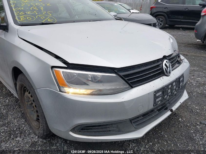 2014 Volkswagen Jetta S VIN: 3VW2K7AJ3EM255052 Lot: 12413839