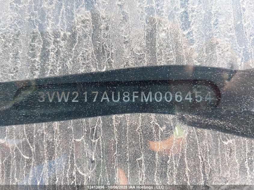 2015 Volkswagen Golf 1.8 Tsi Comfortline/1.8 Tsi Highline/1.8 Tsi Trendline VIN: 3VW217AU8FM006454 Lot: 12413896