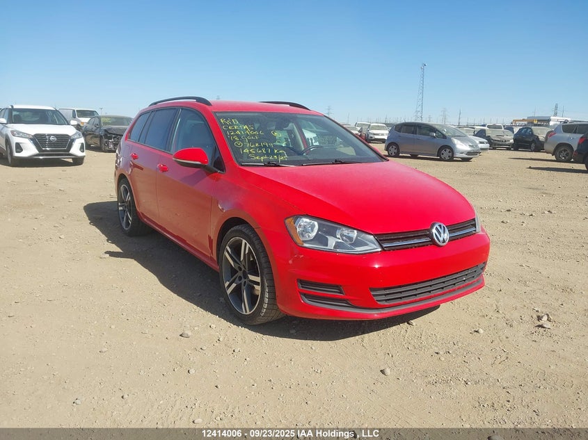 2018 Volkswagen Golf Sportwagen red null gasoline 3VW217AU5JM762199 photo #1