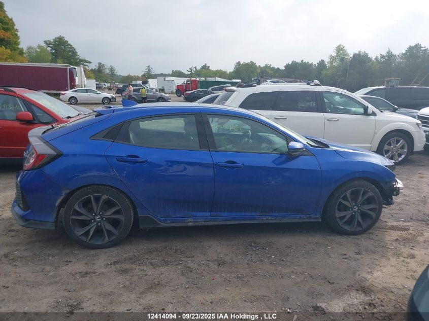 2018 Honda Civic Sport Touring VIN: SHHFK7H91JU305718 Lot: 12414094