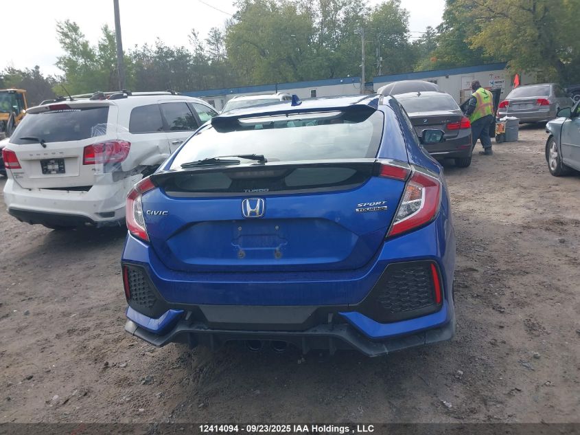 2018 Honda Civic Sport Touring VIN: SHHFK7H91JU305718 Lot: 12414094