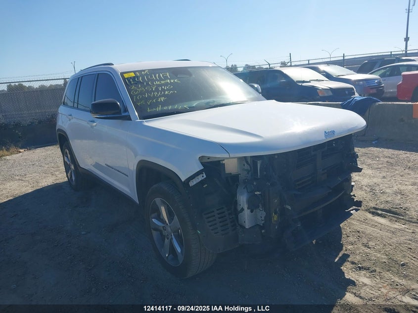 1C4RJHBG6N8557940 2022 Jeep Grand Cherokee Limited auction photo 1