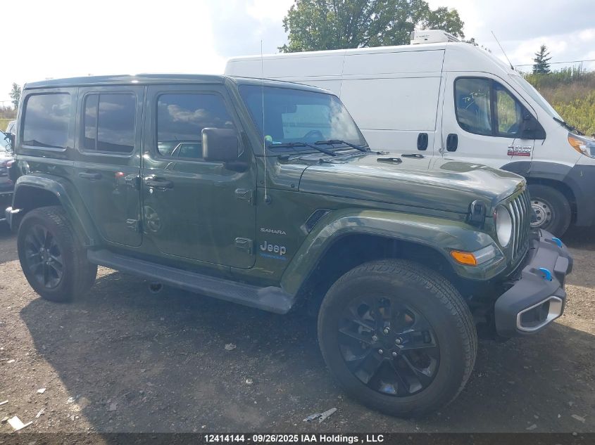 2023 Jeep Wrangler 4Xe Unlimited Sahara VIN: 1C4JJXP64PW649604 Lot: 12414144