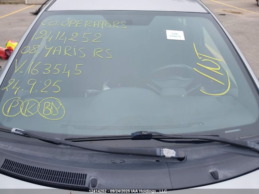 2008 Toyota Yaris Rs VIN: JTDKT923785163545 Lot: 12414252