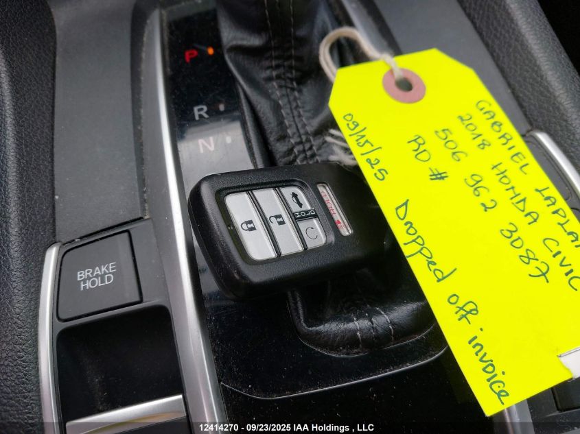 2018 Honda Civic Ex VIN: 2HGFC2F84JH015142 Lot: 12414270