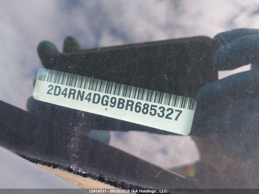 2011 Dodge Grand Caravan VIN: 2D4RN4DG9BR685327 Lot: 12414311