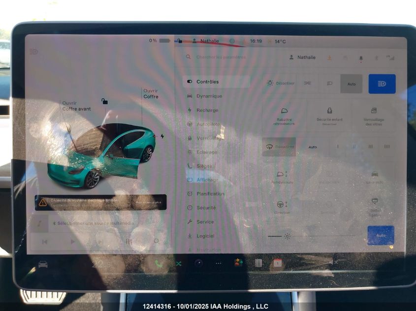 2019 Tesla Model 3 VIN: 5YJ3E1EB3KF390398 Lot: 12414316