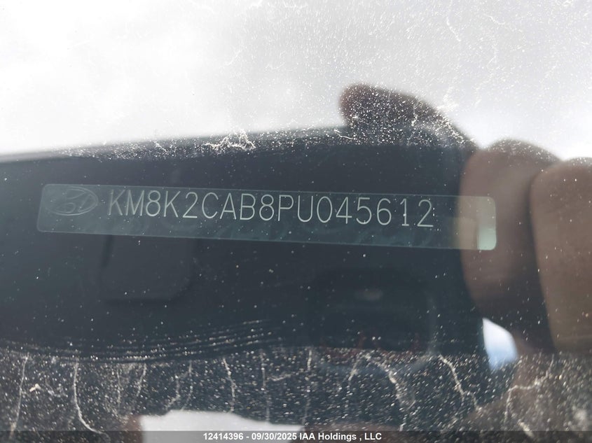 2023 Hyundai Kona Se VIN: KM8K2CAB8PU045612 Lot: 12414396