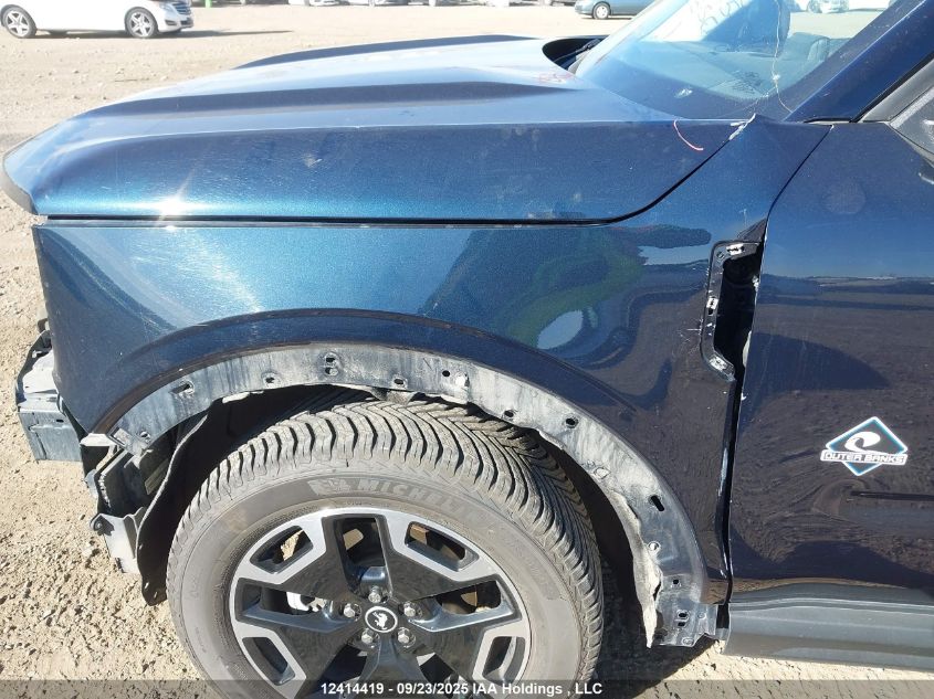 2022 Ford Bronco Sport Outer Banks VIN: 3FMCR9C65NRD29268 Lot: 12414419