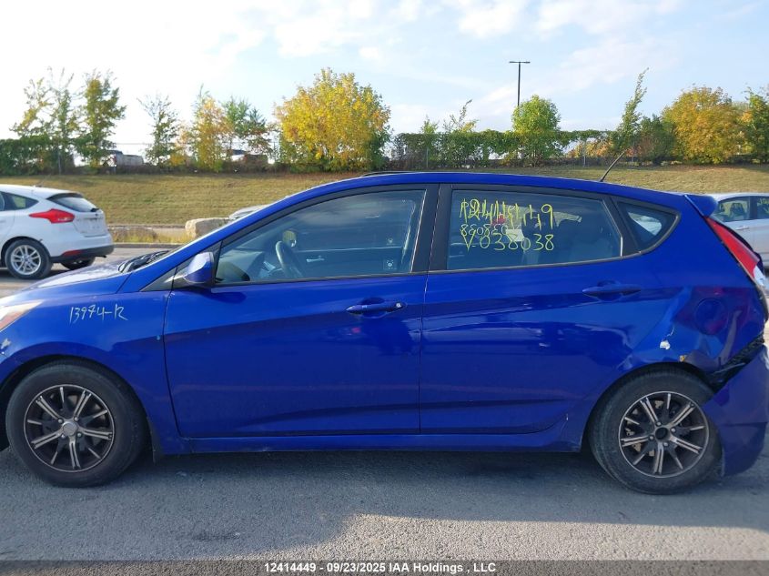 2012 Hyundai Accent VIN: KMHCT5AE9CU038038 Lot: 12414449