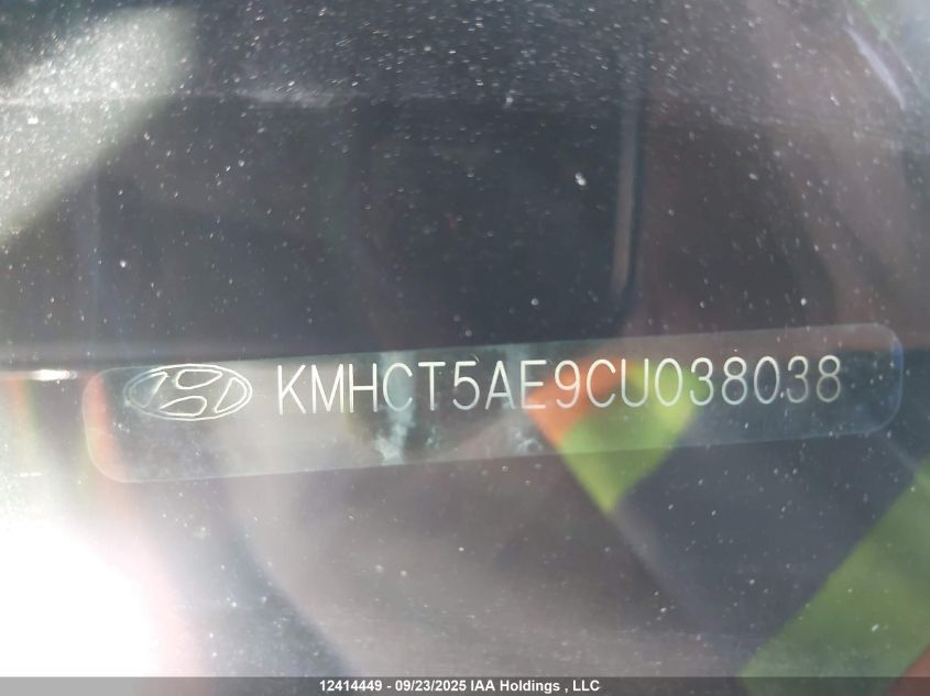 2012 Hyundai Accent VIN: KMHCT5AE9CU038038 Lot: 12414449