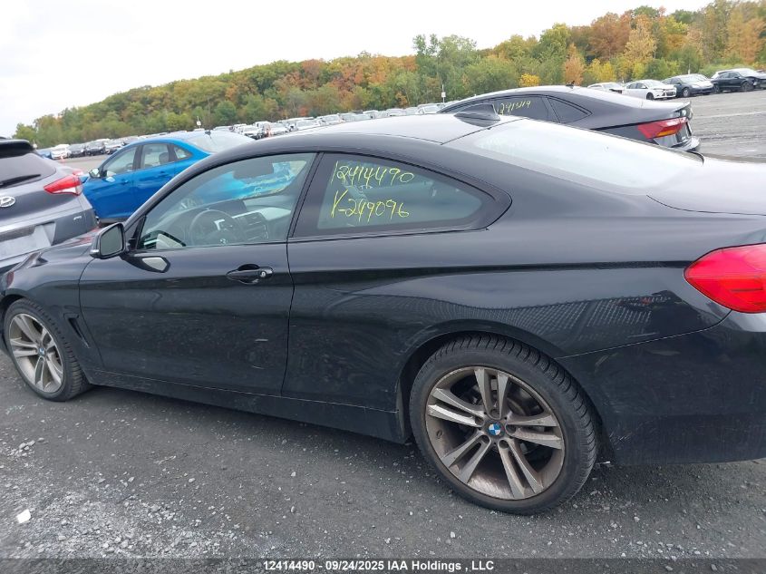 2016 BMW 428 Xi VIN: WBA3N9C52GK249096 Lot: 12414490