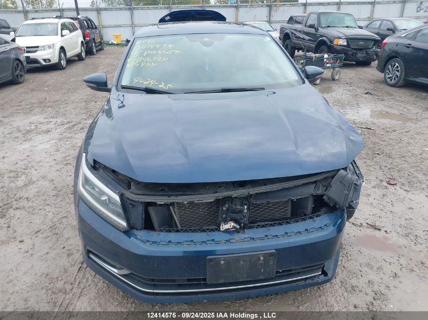 2018 Volkswagen Passat 2.0 Tsi Comfortline VIN: 1VWBA7A31JC046120 Lot: 12414575