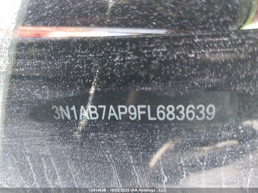 2015 Nissan Sentra 1.8 S/1.8 Sl/1.8 Sr/1.8 Sv VIN: 3N1AB7AP9FL683639 Lot: 12414636