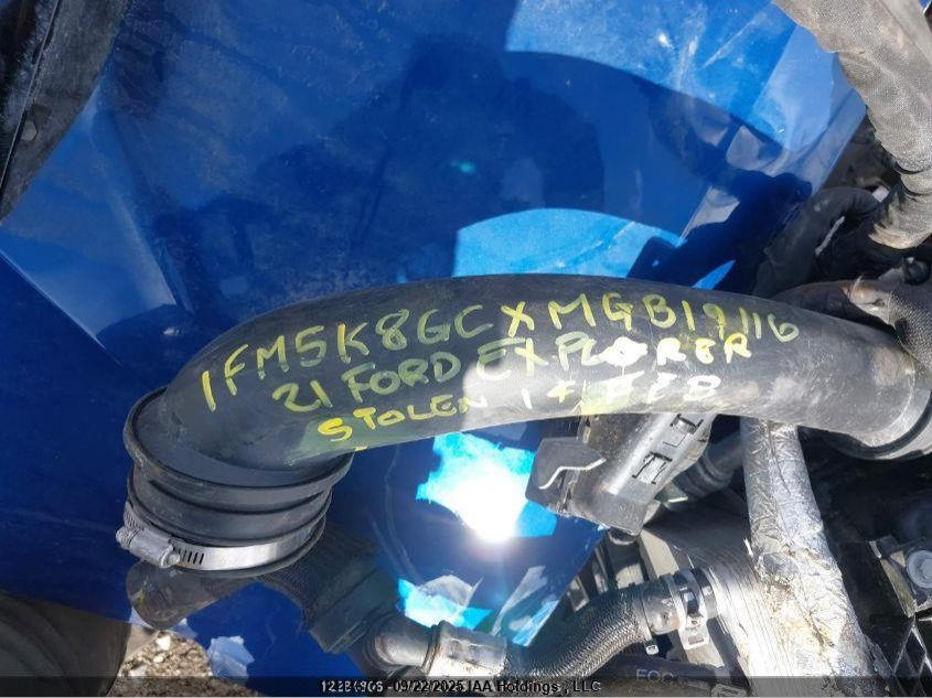 2021 Ford Explorer VIN: 1FM5K8GCXMGB19116 Lot: 12414675