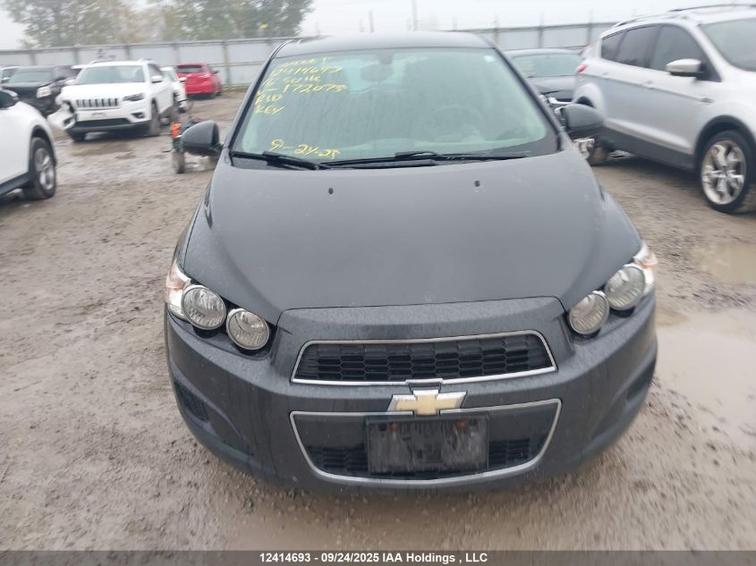 2016 Chevrolet Sonic Lt Auto VIN: 1G1JC6SBXG4172075 Lot: 12414693