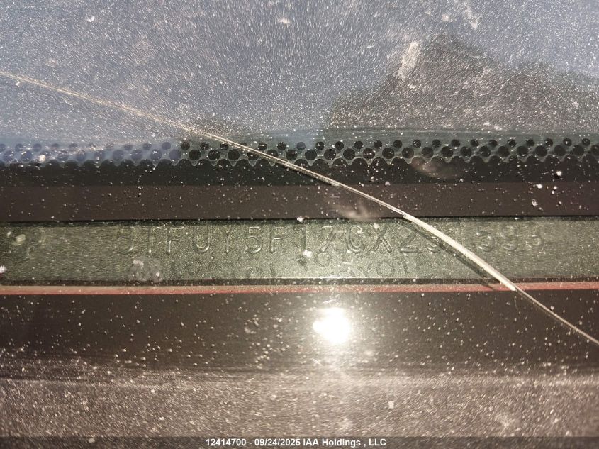 2012 Toyota Tundra Double Cab Sr5 VIN: 5TFUY5F17CX231593 Lot: 12414700