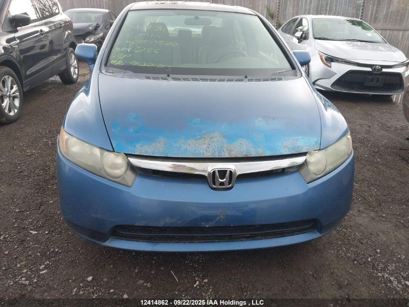 2008 Honda Civic Ex-L VIN: 2HGFA15938H007926 Lot: 12414862