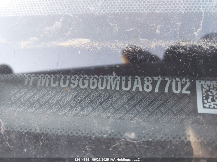 2021 Ford Escape Se VIN: 1FMCU9G60MUA87702 Lot: 12414895