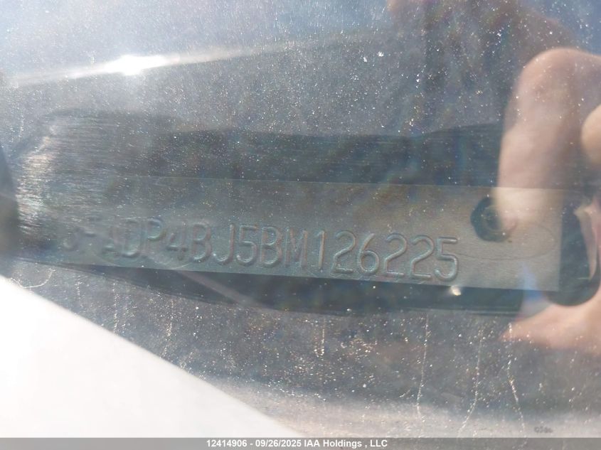 2011 Ford Fiesta VIN: 3FADP4BJ5BM126225 Lot: 12414906