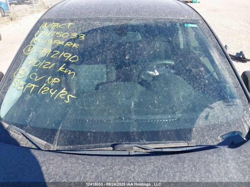 2019 Chevrolet Spark Ls VIN: KL8CA6SA3KC792190 Lot: 12415033