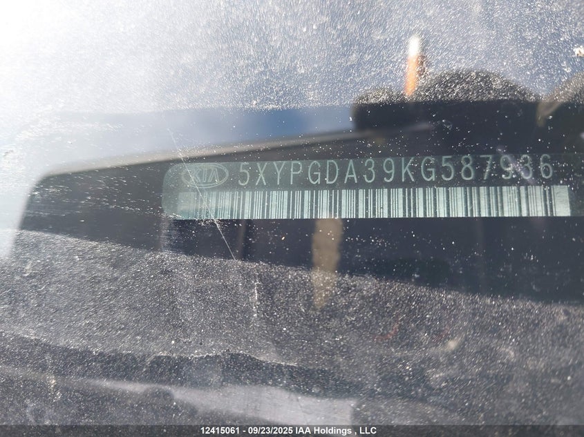 5XYPGDA39KG587936 2019 KIA SORENTO photo no. 19