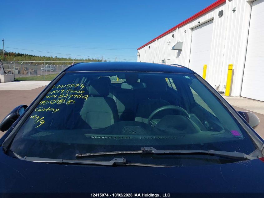 2019 Chevrolet Cruze Lt VIN: 3G1BE6SM0KS627962 Lot: 12415074