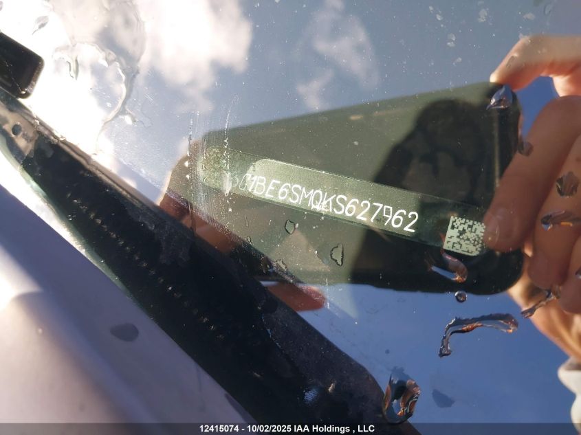 2019 Chevrolet Cruze Lt VIN: 3G1BE6SM0KS627962 Lot: 12415074