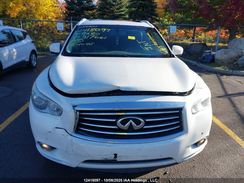 2013 Infiniti Jx35 VIN: 5N1AL0MM0DC317661 Lot: 12415097