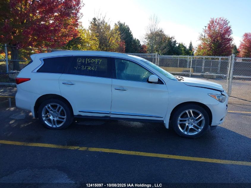 2013 Infiniti Jx35 VIN: 5N1AL0MM0DC317661 Lot: 12415097