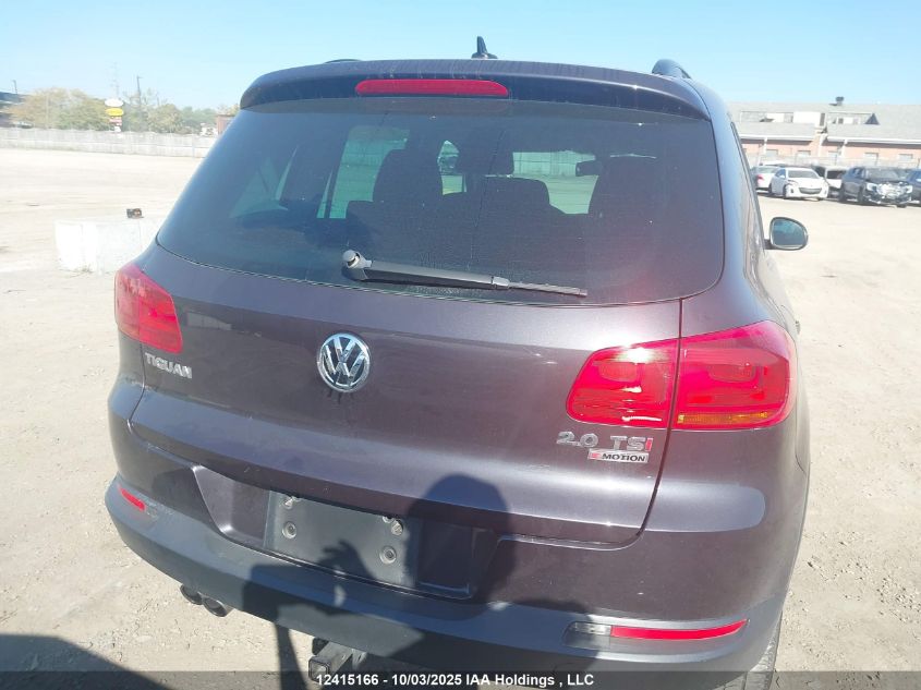 2016 Volkswagen Tiguan Comfortline/Highline/Special Edition VIN: WVGJV7AX6GW545777 Lot: 12415166