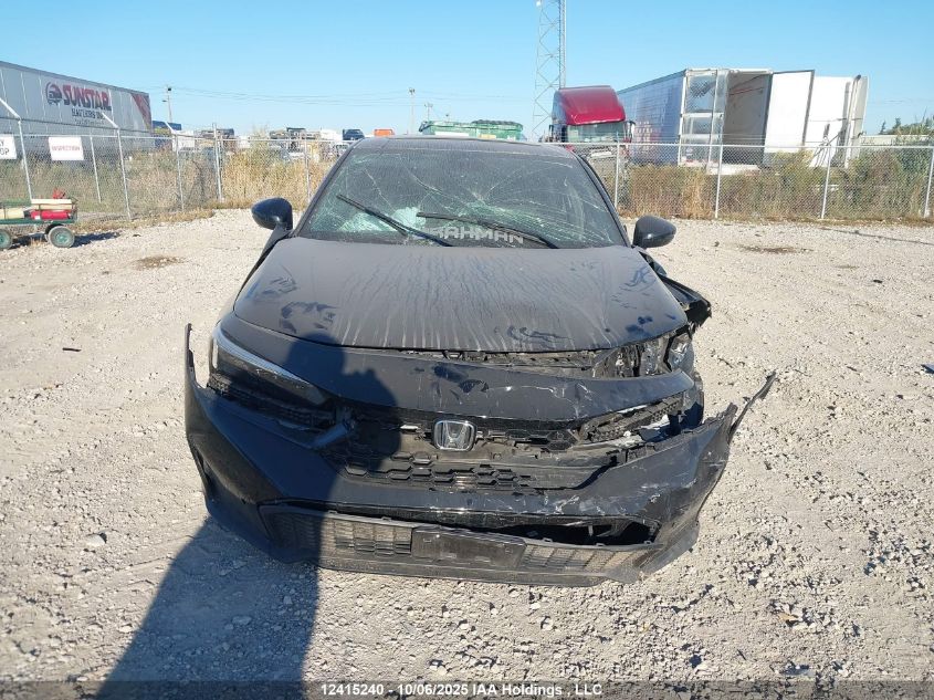 2025 Honda Civic Hybrid Sport/Sport Touring VIN: 2HGFE4F83SH001546 Lot: 12415240