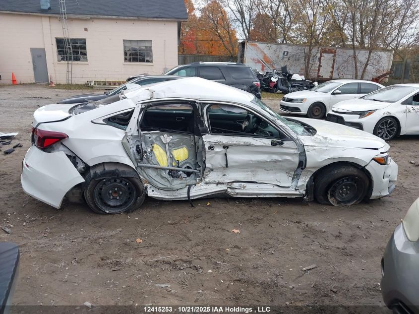 2025 Honda Civic Lx VIN: 2HGFE2F28SH105708 Lot: 12415253