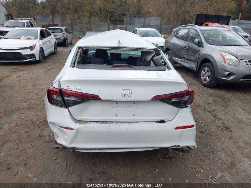 2025 Honda Civic Lx VIN: 2HGFE2F28SH105708 Lot: 12415253