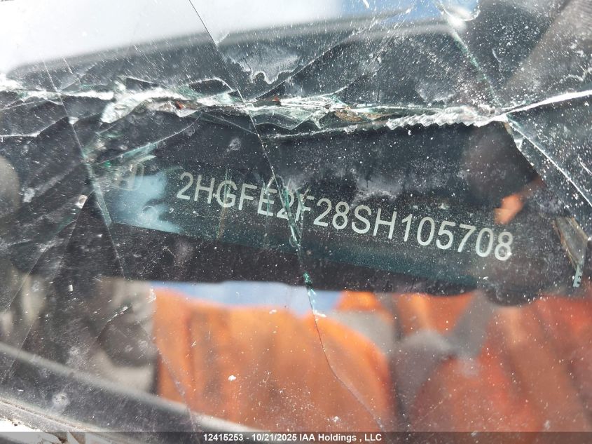 2025 Honda Civic Lx VIN: 2HGFE2F28SH105708 Lot: 12415253